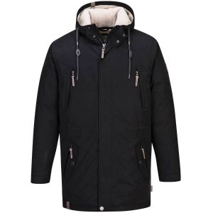 Blue Wave Wintercoat - Parka Kuddel Black