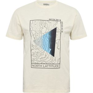 North Latitude T-Shirt - Topography Offwhite