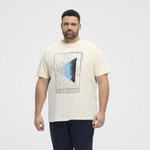 North Latitude T-Shirt - Topography Offwhite