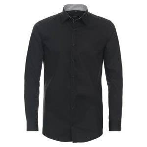 Venti Body Fit Shirt - Kent Black