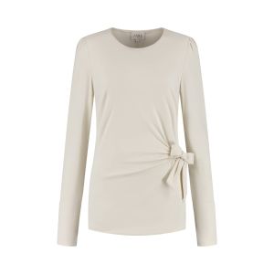 Aime Longsleeve Top - Negin Bone