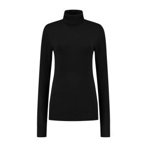 Casa Mia - Turtleneck Sweater Black