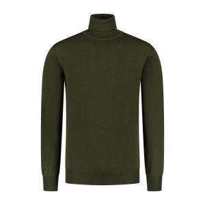 Eden Valley - Sweater Merino Turtleneck Dark Green