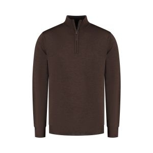 Eden Valley - Sweater Merino Zip Dark Brown