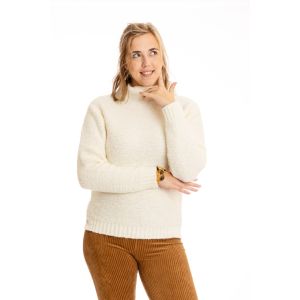 Only M - Turtleneck Bouclet Panna