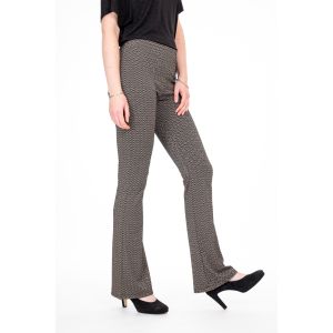 Madame Liz - Legging Flared Dark Zigzag