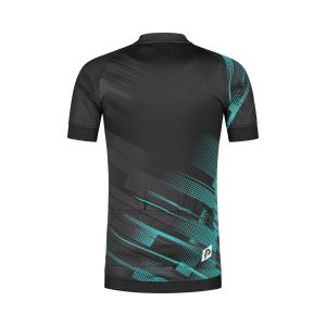 Panzeri Stelvio - Cycling jersey black/turquoise