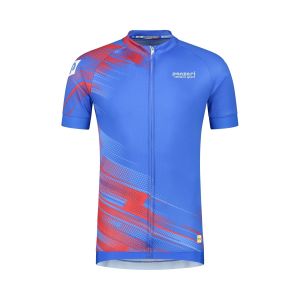 Panzeri Stelvio - Cycling jersey blue/red