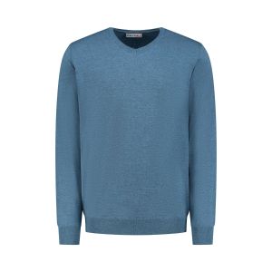 Highleytall - Basic Sweater Indigo Blue Melange
