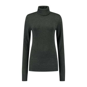 Casa Mia - Turtleneck Sweater Charcoal