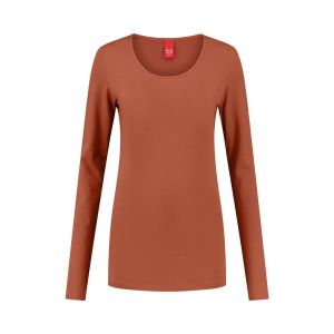 Only M - Basic O-neck top orange