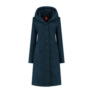 Only M - Winter Coat Bouclet Petrol