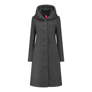 Only M - Winter Coat Bouclet Dark Grey Melange