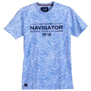 Redfield T-Shirt - Navigator Print Skydiver Blue
