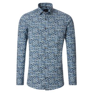 Venti Modern Fit Shirt - Meadow Blue Print