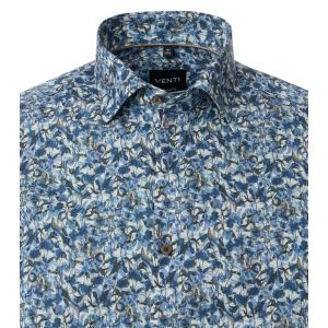 Venti Modern Fit Shirt - Meadow Blue Print
