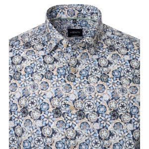 Venti Modern Fit Shirt - Botanic Print
