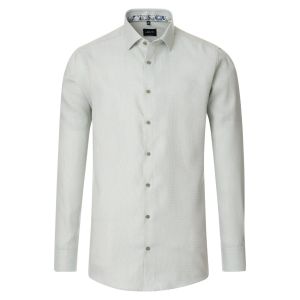 Venti Modern Fit Shirt - Botanic Weave Green