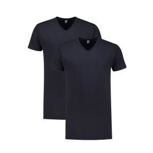 Alan Red Tall T-Shirt - Vermont Navy/2-pack